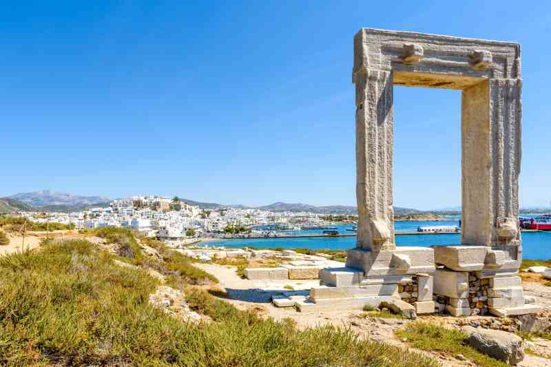 Las ruinas de Portara en Naxos